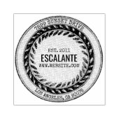 ヴィンテージ素朴ブラックリースカスタム文字 ラバースタンプ (インプリント)