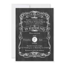 ヴィンテージ素朴ブラック・ウッド&ホワイト・ヴィンテージ・ウェディング