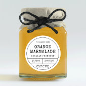 ヴィンテージ素朴ブラック&ホワイトのジャムジャーのふたラベル ラウンドシール