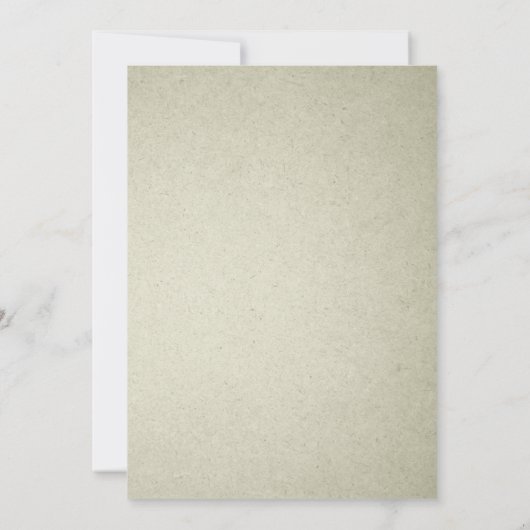 ヴィンテージ素朴ブルーとグリーンの結婚式招待状 招待状 (裏面)