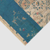 ヴィンテージ素朴ブルーレッドキルトパターンの分離 薄葉紙 (詳細)