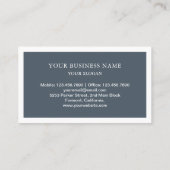 ヴィンテージ素朴ブルー裁縫機械ファッションスタイリスト 名刺 (裏面)