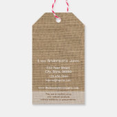 ヴィンテージ素朴プラムジャム企業のギフトラベル ギフトタグ (裏面)