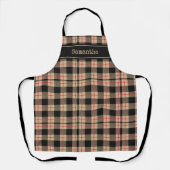 ヴィンテージ素朴プレイドカスタム エプロン (正面)