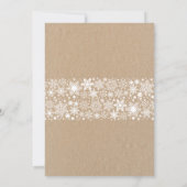 ヴィンテージ素朴ベビーの冷たい屋外ベビースシャワー 招待状 (裏面)