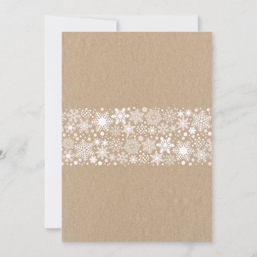 ヴィンテージ素朴ベビーの冷たい屋外ベビースシャワー 招待状 (裏面)