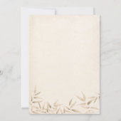 ヴィンテージ素朴ベビーベビーカー 招待状 (裏面)