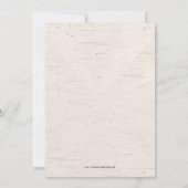 ヴィンテージ素朴ベージュ卒業パーティー招待状 招待状 (裏面)