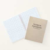 ヴィンテージ素朴ベージュ紙シンプルプロフェッショナル ノートブック (内部)