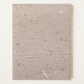 ヴィンテージ素朴ベージュ紙モノグラムの プランナー手帳 (裏面)