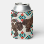 ヴィンテージ素朴ボホサウスウエスコーヒドターコイズ 缶クーラー (缶裏面)