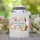 ヴィンテージ素朴ボホシックフローラ結婚ズモダン 缶クーラー