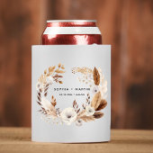 ヴィンテージ素朴ボホシックフローラ結婚ズモダン 缶クーラー