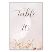 ヴィンテージ素朴ボーフローラ結婚ズ テーブルナンバー (正面)