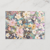 ヴィンテージ素朴ボーフローラ結婚ズ プレイスカード (裏面)