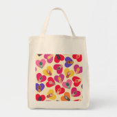 ヴィンテージ素朴ポープリント愛 トートバッグ (正面)