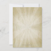 ヴィンテージ素朴ムスタヒーBash卒業式パーティー 招待状 (裏面)