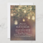 ヴィンテージ素朴メイスンジャールライツリハーサルディナー 招待状 (正面)