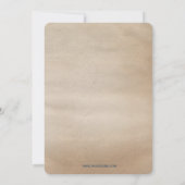 ヴィンテージ素朴メモリアルデー誕生日パーティ招待状 招待状 (裏面)