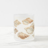 ヴィンテージ素朴モールズクシーシェルコーヒーマグ フロストグラスマグカップ (中央)