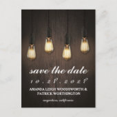 ヴィンテージ素朴ライトシック保存の日付カード 案内ポストカード (正面)