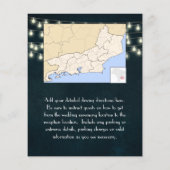 ヴィンテージ素朴ライトネイビーブルー結婚ズ (裏面)