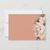 ヴィンテージ素朴ラスト&ピーチピーニーズディナー 出欠カード (裏面)