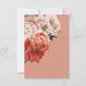 ヴィンテージ素朴ラスト&ピーチ牡丹結婚ズ セーブザデート (裏面)