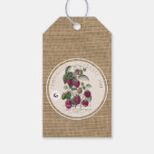 ヴィンテージ素朴ラズベリージャム企業のギフトラベル ギフトタグ (正面)