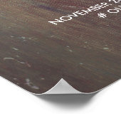 ヴィンテージ素朴ランタン結婚ウッドの歓迎サイン ポスター (角)