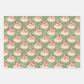 ヴィンテージ素朴リトルカボチャ模様パーティーデコール ラッピングペーパーシート (正面2)