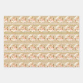 ヴィンテージ素朴リトルカボチャ模様パーティーデコール ラッピングペーパーシート (正面)