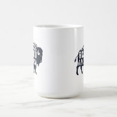 ヴィンテージ素朴リワイルドアメリカバイソン コーヒーマグカップ (中央)