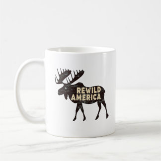 ヴィンテージ素朴リワイルドアメリカムース コーヒーマグカップ