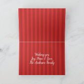 ヴィンテージ素朴レッドトラックメリークリスマスカード シーズンカード (内部)