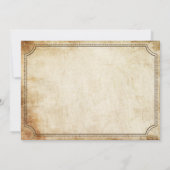 ヴィンテージ素朴ロスターカントリーウェディング招待状 招待状 (裏面)