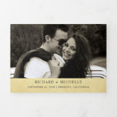 ヴィンテージ素朴ロマンの鳥のカップル結婚ズ 三つ折り招待状 (カバー)