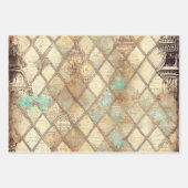 ヴィンテージ素朴ロマンチックパリ ラッピングペーパーシート (正面3)