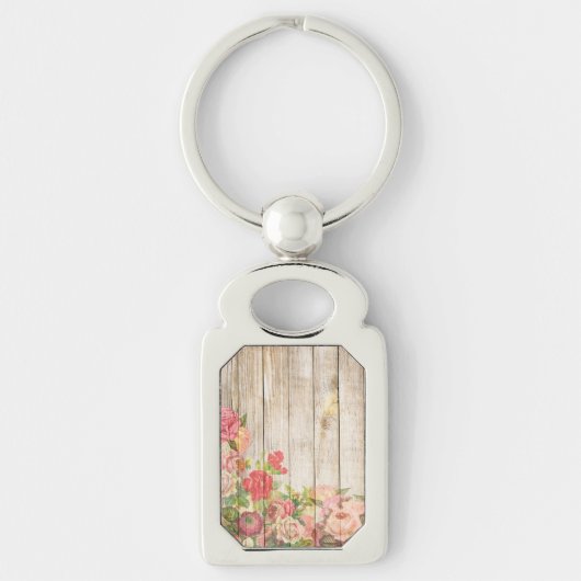 ヴィンテージ素朴ロマンバラウッド キーホルダー (正面)