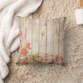 ヴィンテージ素朴ロマンバラウッド クッション (ブランケット)