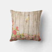 ヴィンテージ素朴ロマンバラウッド クッション (裏面)