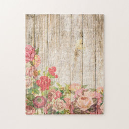 ヴィンテージ素朴ロマンバラウッド ジグソーパズル