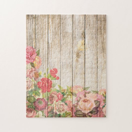 ヴィンテージ素朴ロマンバラウッド ジグソーパズル (縦)