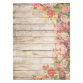 ヴィンテージ素朴ロマンバラウッド テーブルクロス (正面)