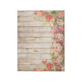 ヴィンテージ素朴ロマンバラウッド ノートパッド (回転)