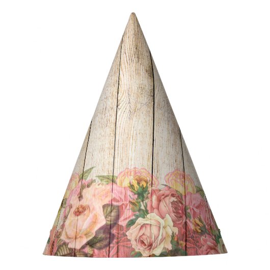 ヴィンテージ素朴ロマンバラウッド パーティーハット (正面)