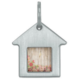 ヴィンテージ素朴ロマンバラウッド ペットネームタグ