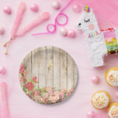 ヴィンテージ素朴ロマンバラウッド ペーパープレート (パーティー)