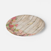 ヴィンテージ素朴ロマンバラウッド ペーパープレート (アングル)