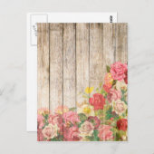 ヴィンテージ素朴ロマンバラウッド ポストカード (正面/裏面)